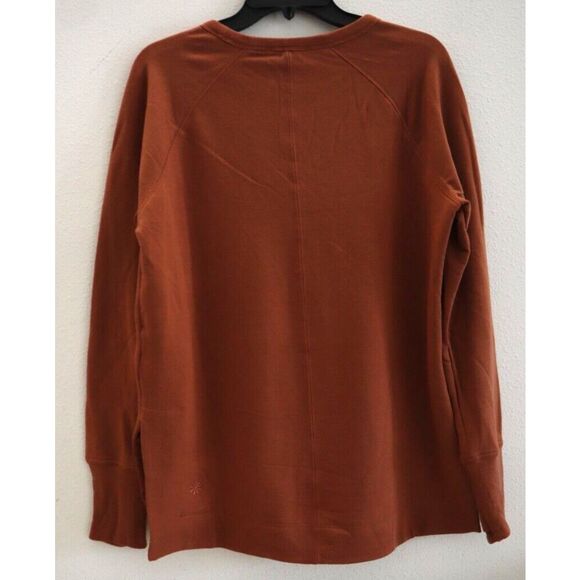 Athleta 659287-02 Women's Sz M Sequoia Brown Coaster Luxe Recover Sweatshirt - Picture 2 of 16